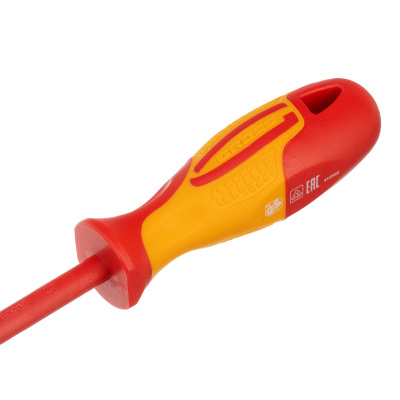 Отвертка диэлектрическая SL5.5 х 125 мм, CrMo, до 1000 В, двухкомпонентная рукоятка Gross купить в Москве с доставкой по всей России | ProtosMarket.ru