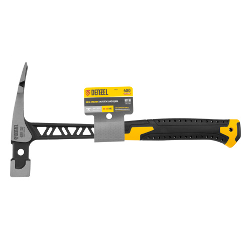 Молоток каменщика 680 г, цельнокованый, двухкомпонентная обрезиненная рукоятка Denzel по ценам производителя в Санкт-Петербурге с доставкой по всей России