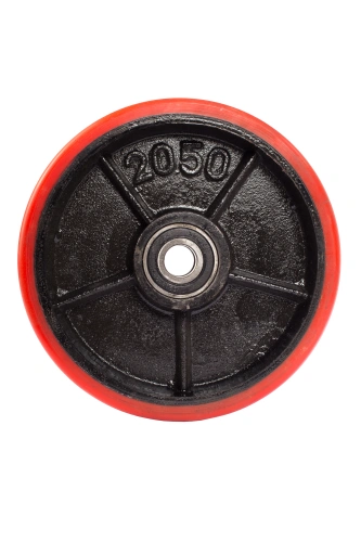 Колесо полиуретан 200х50 мм с подшипником для тележек гидравлических BF/WB/RHP/BFS по ценам производителя в Санкт-Петербурге с доставкой по всей России
