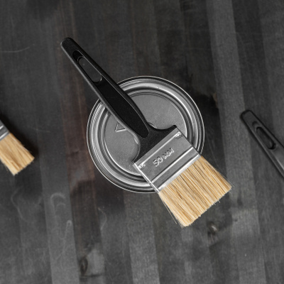 Кисть флейцевая "Стандарт", 50 х 6 мм, натуральная щетина, пластиковая ручка Сибртех купить в Москве с доставкой по всей России | ProtosMarket.ru