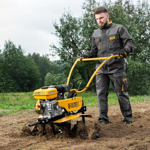 Мотоблок DPT-270S, 7 л.с., ремен.сцеп, фрез 3х4, ШОМ, передачи 2В/1Н Denzel по ценам производителя в Санкт-Петербурге с доставкой по всей России