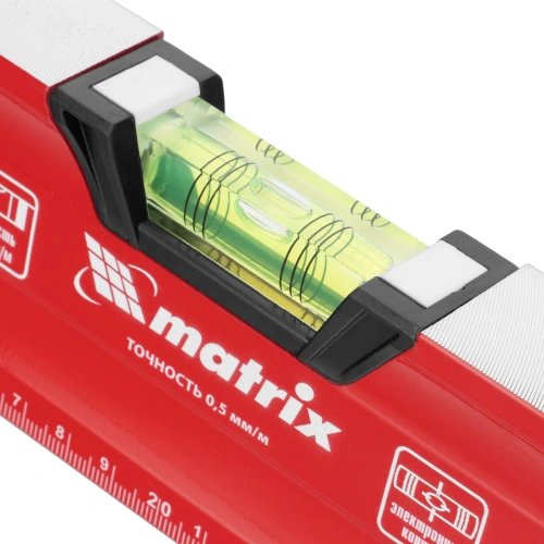Уровень алюминиевый, магнит, фрезерованный, 3 глазка (1 зеркальный) 400 мм Matrix купить в Москве с доставкой по всей России | ProtosMarket.ru