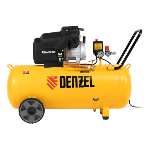 Компрессор воздушный DKV2200/100, Х-PRO 2.2 кВт, 400 л/мин, 100л Denzel по ценам производителя в Санкт-Петербурге с доставкой по всей России