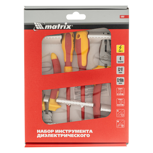 Набор диэлектрического инструмента, 4 предмета Matrix купить в Москве с доставкой по всей России | ProtosMarket.ru
