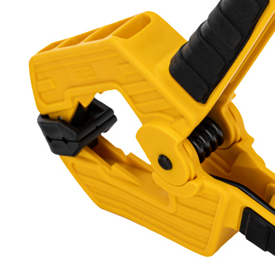 Струбцина клещеобразная, усиленная 80 х 60 мм, двухкомпонентные рукоятки Denzel по ценам производителя в Санкт-Петербурге с доставкой по всей России