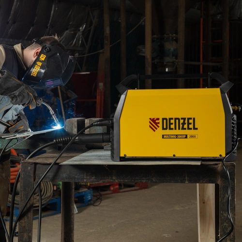 Аппарат инвертор. полуавтомат. сварки MultiMIG-200DP Synergy Double Pulse, 200 А, ПВ 80% Denzel по ценам производителя в Санкт-Петербурге с доставкой по всей России
