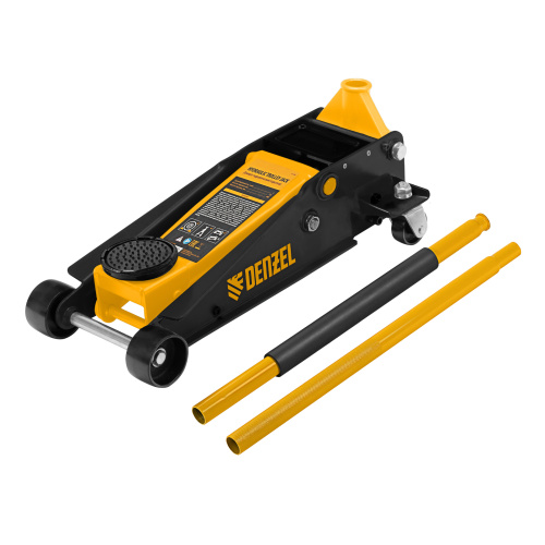 Домкрат гидравлический подкатной 3 т, с фиксатором, быстрый подъем, 135-480 мм, профессиональный Denzel по ценам производителя в Санкт-Петербурге с доставкой по всей России