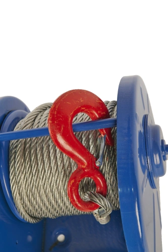 Лебедка ручная барабанная с тросом 3000кг  40м с храповым механизмом TOR JHW по ценам производителя в Санкт-Петербурге с доставкой по всей России