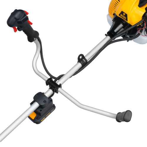 Триммер бензиновый DT-52E, 52 см3, неразъемная штанга, электростартер, состоит из 2 частей Denzel купить в Москве с доставкой по всей России | ProtosMarket.ru