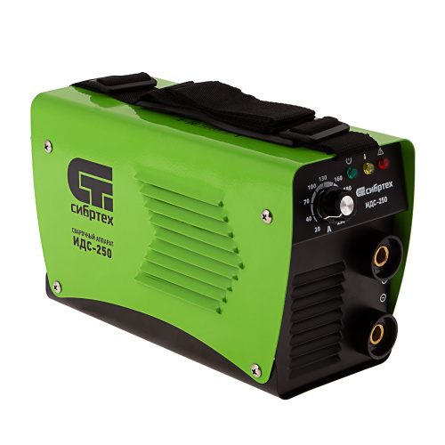 Аппарат инверторный дуговой сварки ИДС-250, 250 А, ПВ 80%, диаметр электрода 1.6-5 мм Сибртех по ценам производителя в Санкт-Петербурге с доставкой по всей России