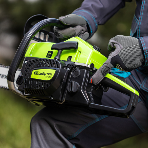 Пила цепная бензиновая БП-4540, 45 см3, шина 40 см, шаг 0.325, паз 1,5 мм, 64 звена Сибртех купить в Москве с доставкой по всей России | ProtosMarket.ru