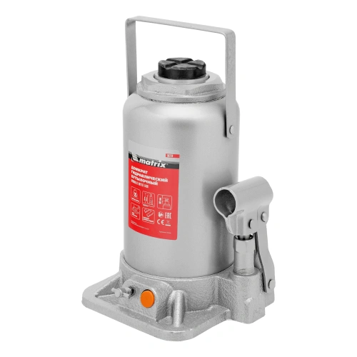 Домкрат гидравлический бутылочный, 20 т, h подъема 244-449 мм Matrix купить в Москве с доставкой по всей России | ProtosMarket.ru