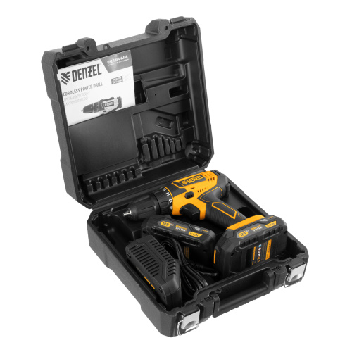 Дрель-шуруповерт аккумуляторная CDL-18-02BM, Li-Ion, 18 В, 2 аккумулятор Denzel купить в Москве с доставкой по всей России | ProtosMarket.ru