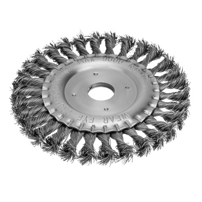 Щетка для УШМ 150 мм, посадка 22.2 мм, плоская, крученая проволока 0.5 мм Matrix купить в Москве с доставкой по всей России | ProtosMarket.ru