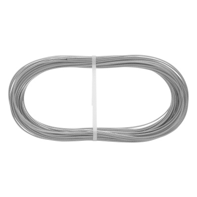 Трос металлополимерный прозрачный ПР-2.0, толщина 2.0 мм, моток 20 метров Сибртех по ценам производителя в Санкт-Петербурге с доставкой по всей России