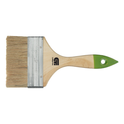 Кисть плоская 100 мм, натуральная щетина, деревянная ручка Сибртех купить в Москве с доставкой по всей России | ProtosMarket.ru