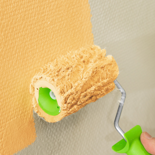 Валик с натуральным мехом, с ручкой, 100 мм, ворс 12 мм, D 48 мм, D ручки 6 мм, Сибртех купить в Москве с доставкой по всей России | ProtosMarket.ru