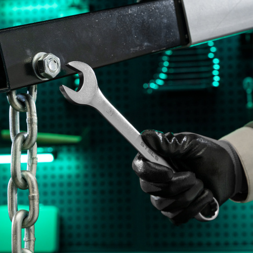 Ключ комбинированный, 21 мм, CrV, матовый хром Stels по ценам производителя в Санкт-Петербурге с доставкой по всей России