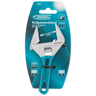 Ключ разводной, 120 мм, CrV, укороченная ручка Gross по ценам производителя в Санкт-Петербурге с доставкой по всей России
