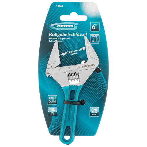 Ключ разводной, 120 мм, CrV, укороченная ручка Gross по ценам производителя в Санкт-Петербурге с доставкой по всей России