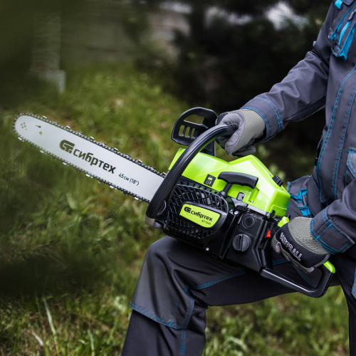 Пила цепная бензиновая БП-5245, 52 см3, шина 45 см, шаг 0.325, паз 1,5 мм, 72 звена Сибртех купить в Москве с доставкой по всей России | ProtosMarket.ru