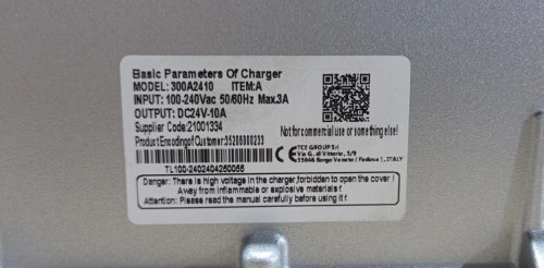 Зарядное устройство для штабелёров CDD15R-EN 24V/10A (Charger External) по ценам производителя в Санкт-Петербурге с доставкой по всей России