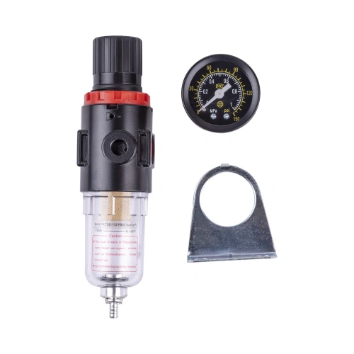 Регулятор давления AERO с манометром и фильтром-осушителем 1/4 F по ценам производителя в Санкт-Петербурге с доставкой по всей России