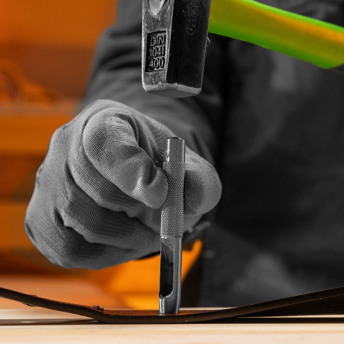 Набор пробойников для кожи 3 4 5 6 7 8 9 10 12 14 16 19 мм, 12 шт, чехол Сибртех по ценам производителя в Санкт-Петербурге с доставкой по всей России