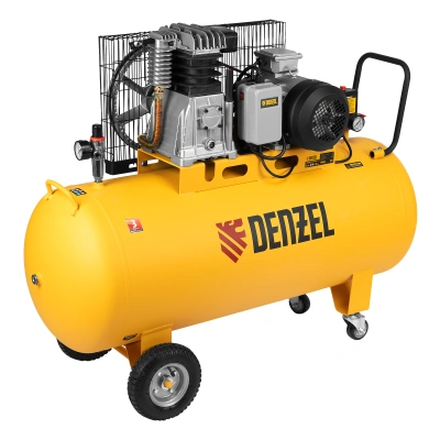 Компрессор воздушный BCI3000-T/200, ременный привод , 3.0 кВт, 200 литров, 530 л/мин Denzel купить в Москве с доставкой по всей России | ProtosMarket.ru