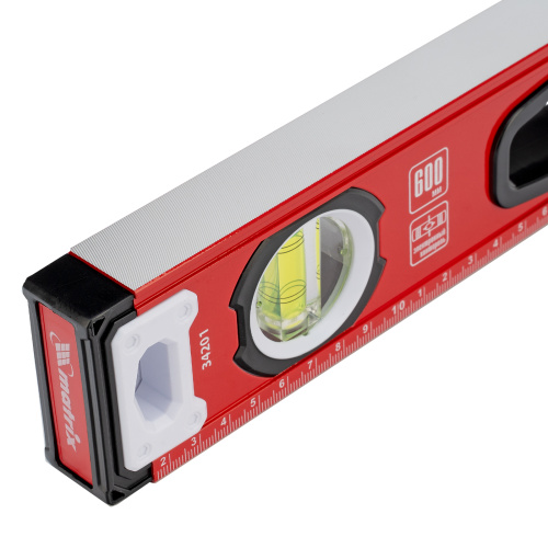 Уровень алюминиевый, фрезерованный, 3 глазка, рукоятки, 600 мм Matrix по ценам производителя в Санкт-Петербурге с доставкой по всей России