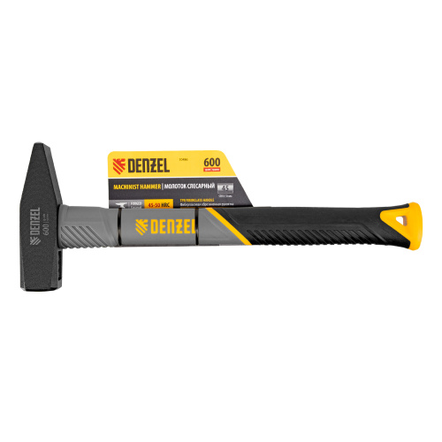 Молоток слесарный, 600 г, кованый, фибергласовая рукоятка c TPR покрытием Denzel купить в Москве с доставкой по всей России | ProtosMarket.ru