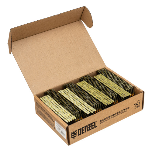 Гвозди для пнев. нейлера (крашен.) длина - 75 мм, диам. - 3,05 мм, 2000 шт. Denzel купить в Москве с доставкой по всей России | ProtosMarket.ru