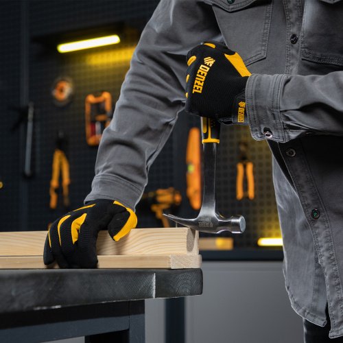 Молоток-гвоздодер 350 г, цельнометаллический, двухкомпонентная рукоятка Denzel купить в Москве с доставкой по всей России | ProtosMarket.ru