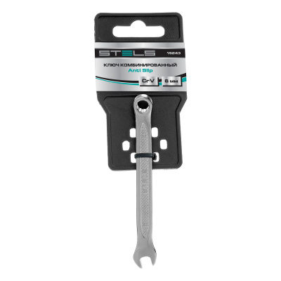 Ключ комбинированный, 6 мм, CrV, антислип Stels по ценам производителя в Санкт-Петербурге с доставкой по всей России
