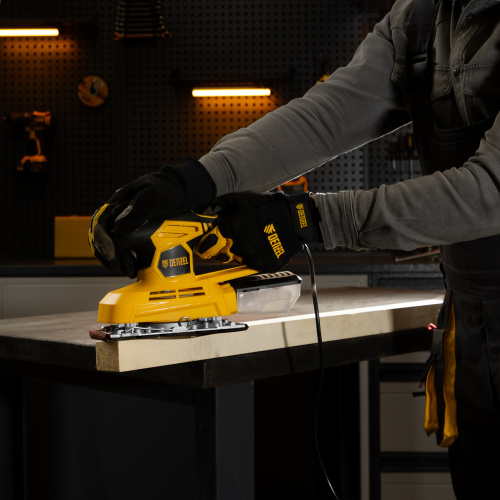 Машина плоскошлифовальная вибрационная VS-90-187, 240 Вт, 6000-11000 об/мин Denzel купить в Москве с доставкой по всей России | ProtosMarket.ru