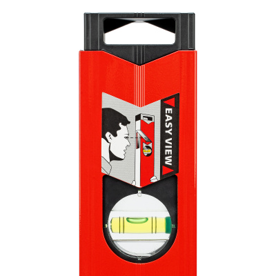 Уровень алюминиевый магнитный, 400 мм, фрезерованный, 3 глазка (1 зеркальный) усиленный Matrix по ценам производителя в Санкт-Петербурге с доставкой по всей России