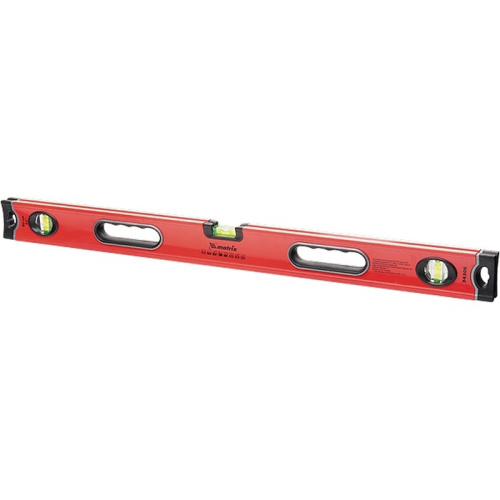 Уровень алюминиевый, 1500 мм, 3 глазка, ударопрочные заглушки, двухкомпонентные ручки Matrix ProFI купить в Москве с доставкой по всей России | ProtosMarket.ru