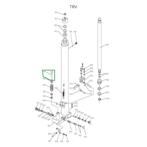 Шток нагнетательный гидроузла для TRV1030/1530 по ценам производителя в Санкт-Петербурге с доставкой по всей России