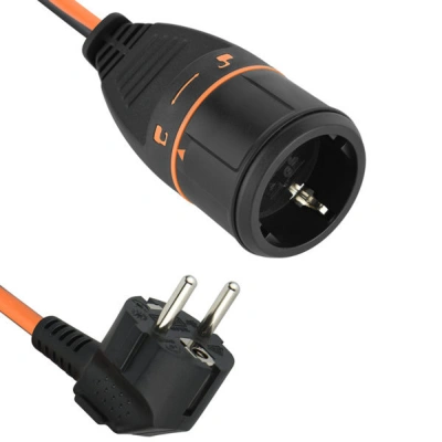 Кабель-удлинитель ELECTRALOCK H05VV-F 3x1,5 (10 метров, 16A, IP20, оранжевый)