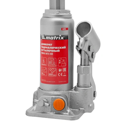 Домкрат гидравлический бутылочный, 2 т, h подъема 158-308 мм Matrix по ценам производителя в Санкт-Петербурге с доставкой по всей России