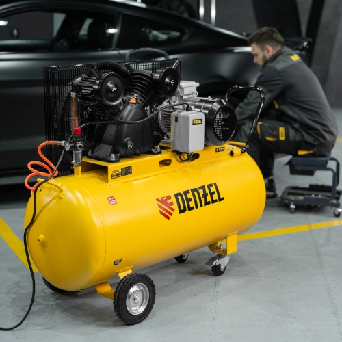 Компрессор воздушный рем. привод BCV 5500-T/200, 5,5 кВт, 200 литров, 850 л/мин Denzel по ценам производителя в Санкт-Петербурге с доставкой по всей России