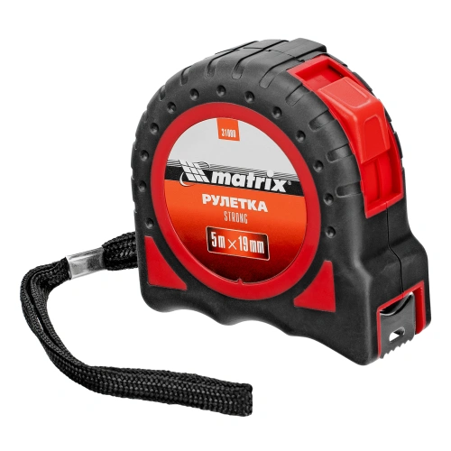 Рулетка Strong,5 м х 19 мм,обрезиненный корпус Matrix по ценам производителя в Санкт-Петербурге с доставкой по всей России