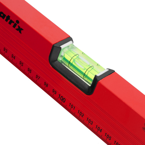 Уровень алюминиевый, 2000 мм, 3 глазка, красный, линейка Matrix по ценам производителя в Санкт-Петербурге с доставкой по всей России