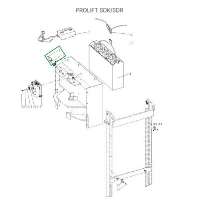 Аварийный выключатель для штабелеров SDR/SDK и SPN, для тележек SK20 купить в Москве с доставкой по всей России | ProtosMarket.ru