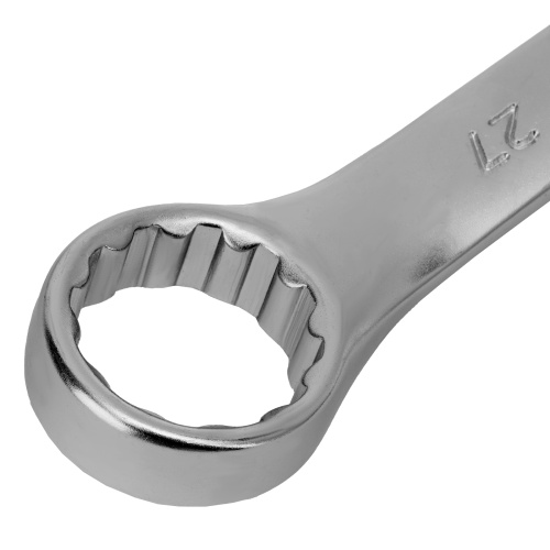 Ключ комбинированный, 27 мм, CrV, матовый хром Stels купить в Москве с доставкой по всей России | ProtosMarket.ru