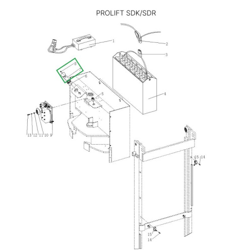 Аварийный выключатель для штабелеров SDR/SDK и SPN, для тележек SK20 по ценам производителя в Санкт-Петербурге с доставкой по всей России