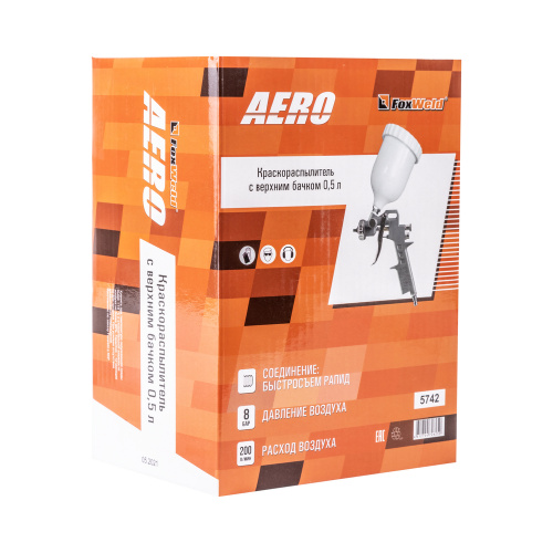 Краскораспылитель с верхним бачком 0,5 л AERO по ценам производителя в Санкт-Петербурге с доставкой по всей России
