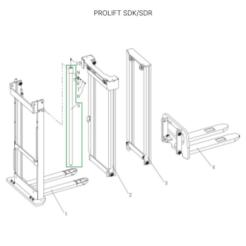 Центральный гидроцилиндр для штабелеров SDR1656/SDK1656 по ценам производителя в Санкт-Петербурге с доставкой по всей России