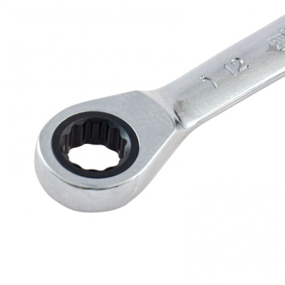 Ключ накидной трещоточный, 12 х 14мм, CrV, зеркальный хром Matrix купить в Москве с доставкой по всей России | ProtosMarket.ru