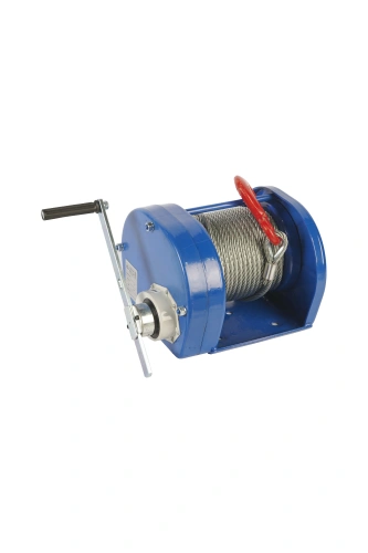 Лебедка ручная барабанная с тросом 3000кг  40м с храповым механизмом TOR JHW по ценам производителя в Санкт-Петербурге с доставкой по всей России